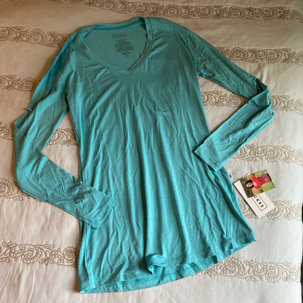 NWT Kickee Pants One Tee Size M - Glacier Blue